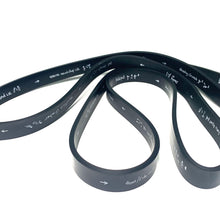 将图片加载到图库查看器,Professional P-band black resistance band product photo showing full band with exercise guide printed on it